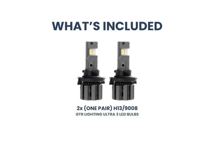 H13/9008: GTR Lighting Ultra 3 (Hi/Lo / Pair) - LED Bulbs - GTR Lighting