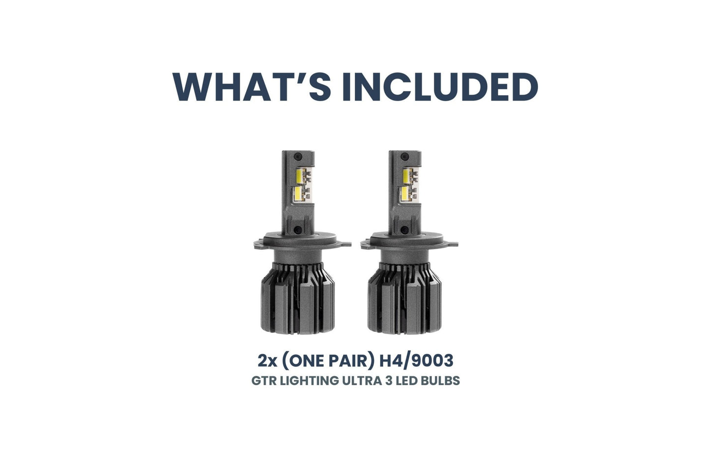 H4/9003: GTR Lighting Ultra 3 (Hi/Lo / Pair) - LED Bulbs - GTR Lighting