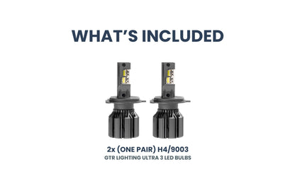 H4/9003: GTR Lighting Ultra 3 (Hi/Lo / Pair) - LED Bulbs - GTR Lighting