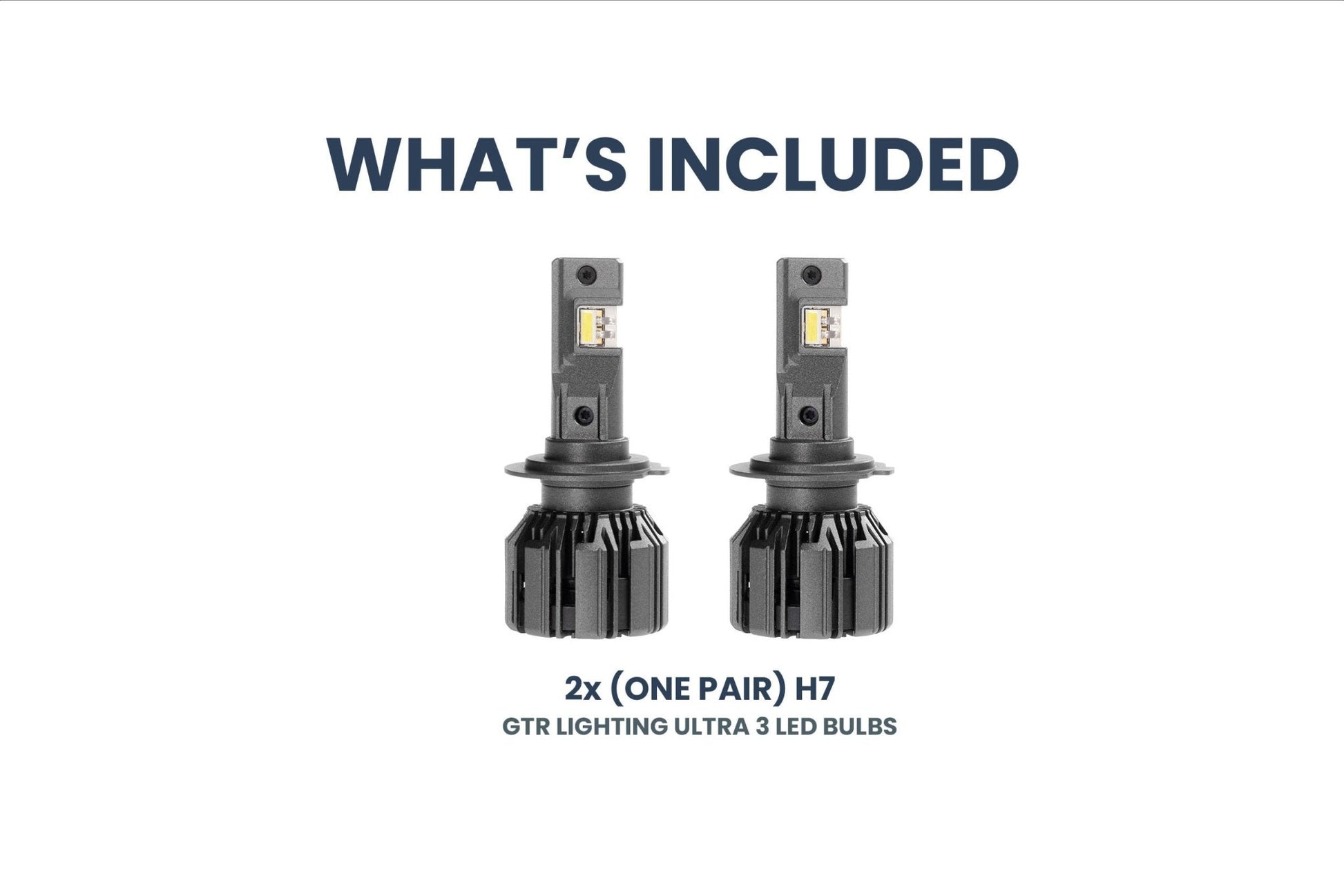 H7: GTR Lighting Ultra 3 (Pair) - LED Bulbs - GTR Lighting