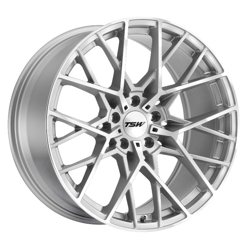 TSW SEBRING 20X10 5X120 ET40 76.1 SILVER W/  MIRROR CUT FACE