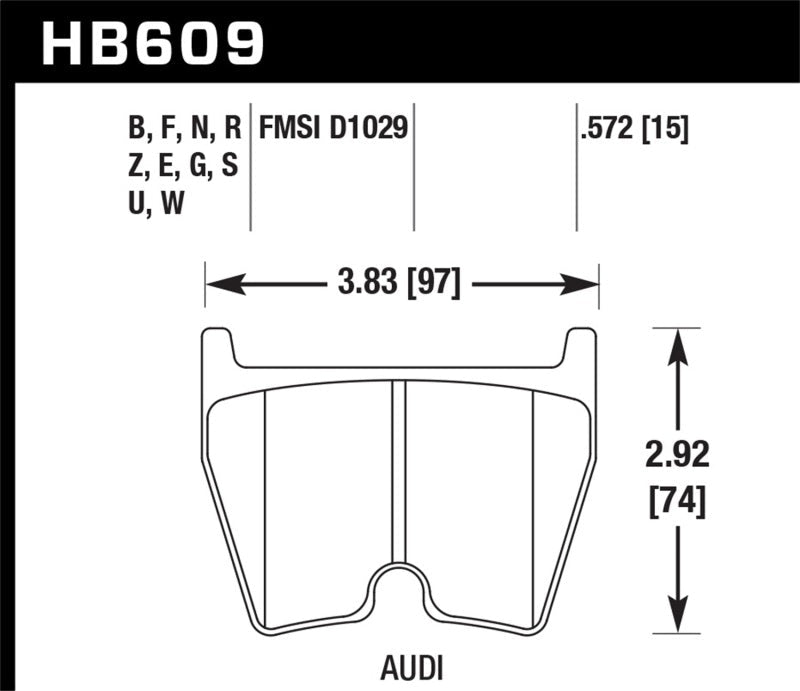 Hawk 08-11 Audi R8/07-08 RS4/03-04 RS6 / 02-03 VW Phaeton HPS 5.0 Front Race Brake Pads-Brake Pads - Performance-Hawk Performance