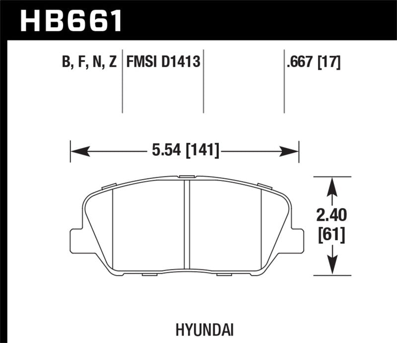 Hawk 10 Hyundai Genesis Coupe (w/o Brembo Breaks) HPS Street Front Brake Pads-Brake Pads - Performance-Hawk Performance