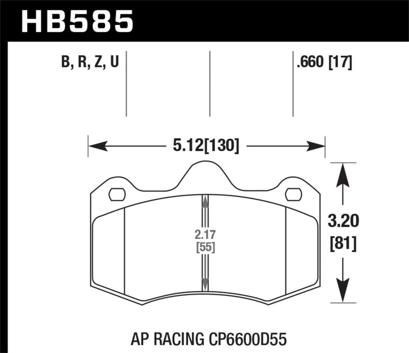 Hawk 12-14 McLaren MP4-12C HPS 5.0 Front Brake Pads-Brake Pads - Performance-Hawk Performance