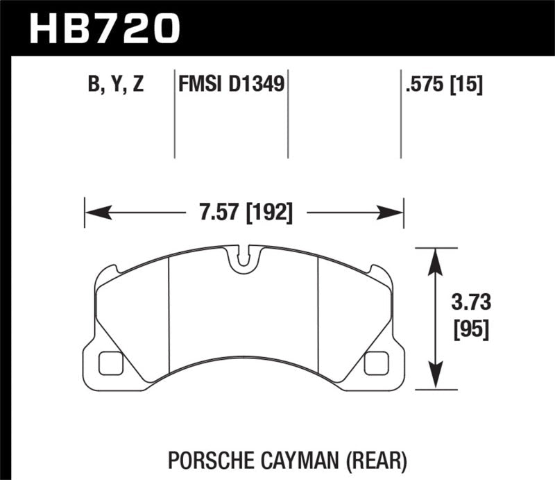 Hawk 15-17 Porsche Cayenne Front HPS 5.0 Brake Pads-Brake Pads - Performance-Hawk Performance