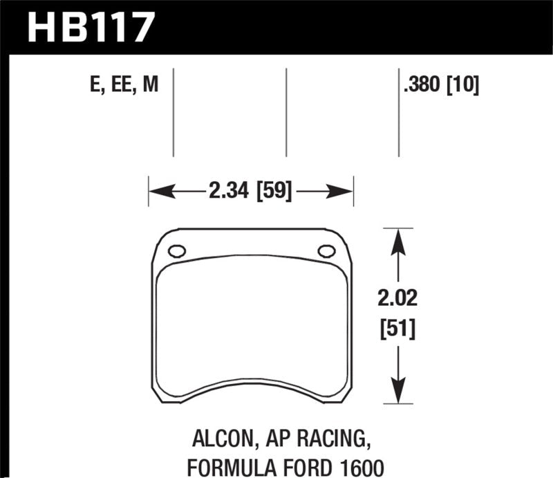 Hawk AP Racing CP3696 Blue 9012 Race Brake Pads-Brake Pads - Racing-Hawk Performance