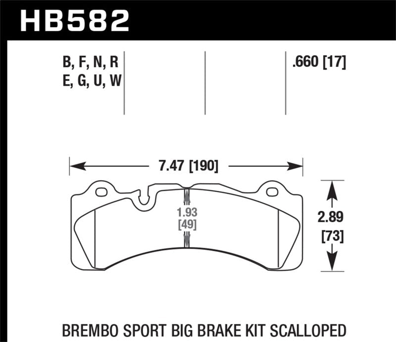 Hawk Brembo Scallped DTC-60 Race Brake Pads-Brake Pads - Racing-Hawk Performance