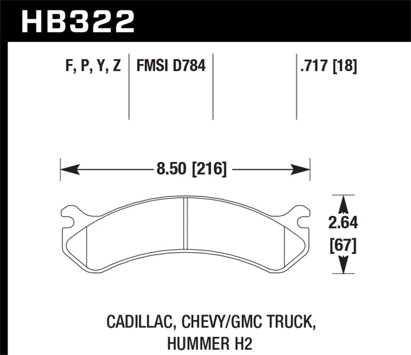 Hawk Chevy / GMC Truck / Hummer Super Duty Street Front Brake Pads-Brake Pads - Performance-Hawk Performance
