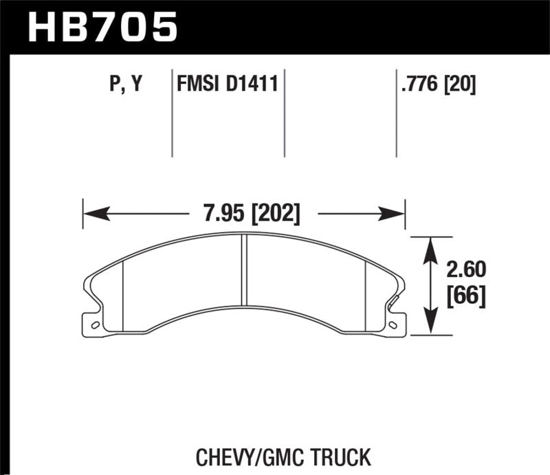 Hawk Chevy/GMC Express/Silverado/Savana/Sierra 15/25/35/4500 Super Duty Rear Street Brake Pads-Brake Pads - Performance-Hawk Performance