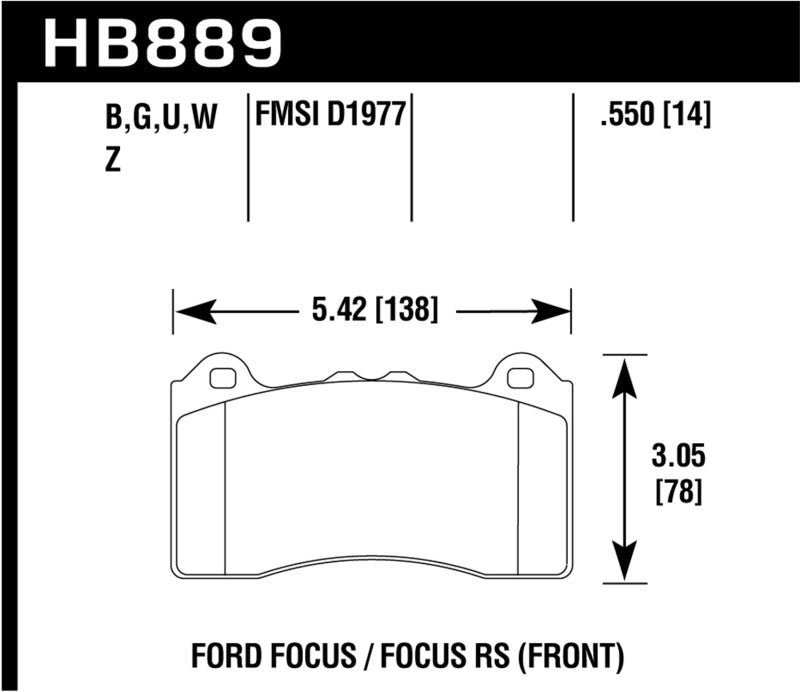 Hawk HP Plus Track Only Ferro-Carbon Brake Pads-Brake Pads - Performance-Hawk Performance