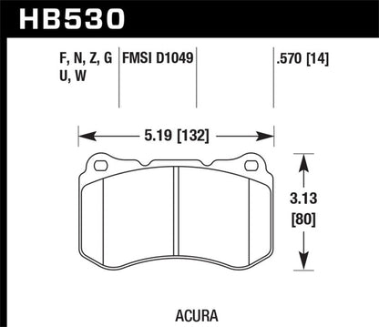 Hawk HP+ Street Brake Pads-Brake Pads - Performance-Hawk Performance