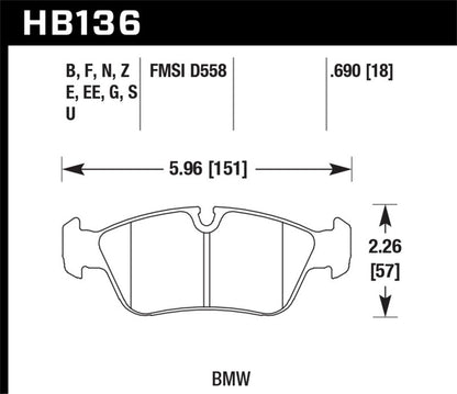 Hawk HP+ Street Brake Pads-Brake Pads - Performance-Hawk Performance