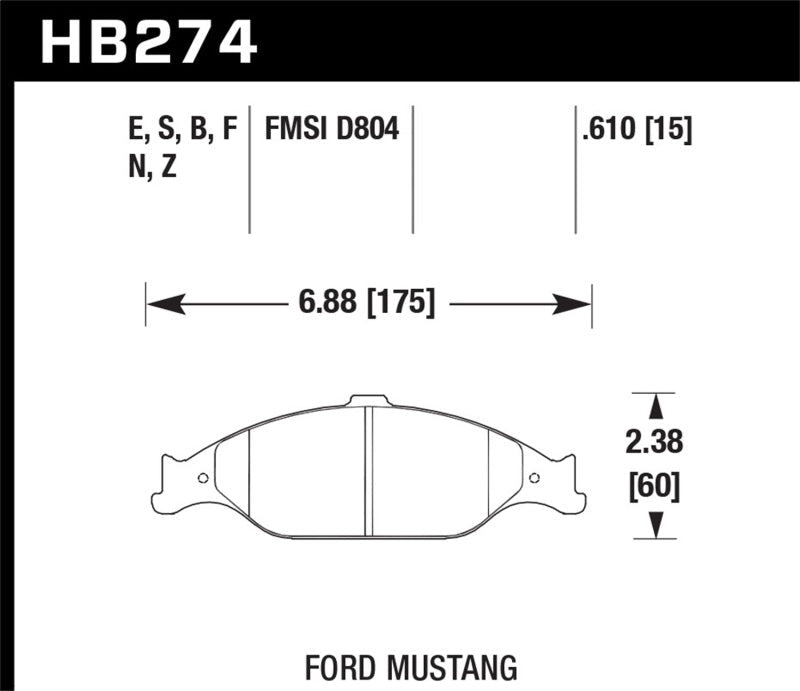 Hawk HP+ Street Brake Pads-Brake Pads - Performance-Hawk Performance