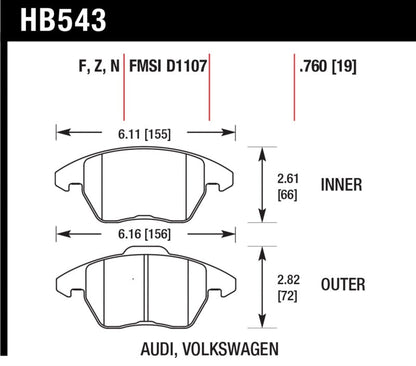 Hawk HP+ Street Brake Pads-Brake Pads - Performance-Hawk Performance