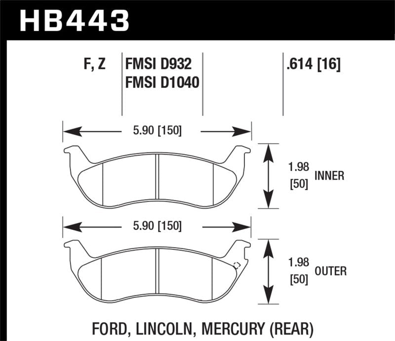 Hawk HPS Street Brake Pads-Brake Pads - Performance-Hawk Performance