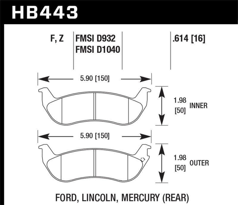 Hawk HPS Street Brake Pads-Brake Pads - Performance-Hawk Performance