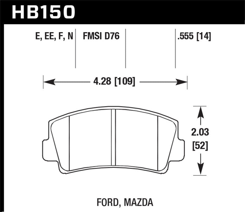 Hawk HPS Street Brake Pads-Brake Pads - Performance-Hawk Performance