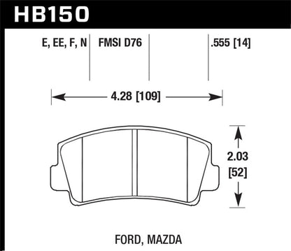 Hawk HPS Street Brake Pads-Brake Pads - Performance-Hawk Performance