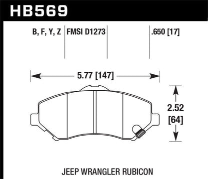 Hawk LTS Street Brake Pads-Brake Pads - OE-Hawk Performance