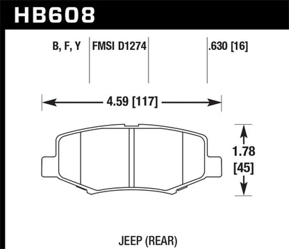 Hawk LTS Street Brake Pads-Brake Pads - OE-Hawk Performance