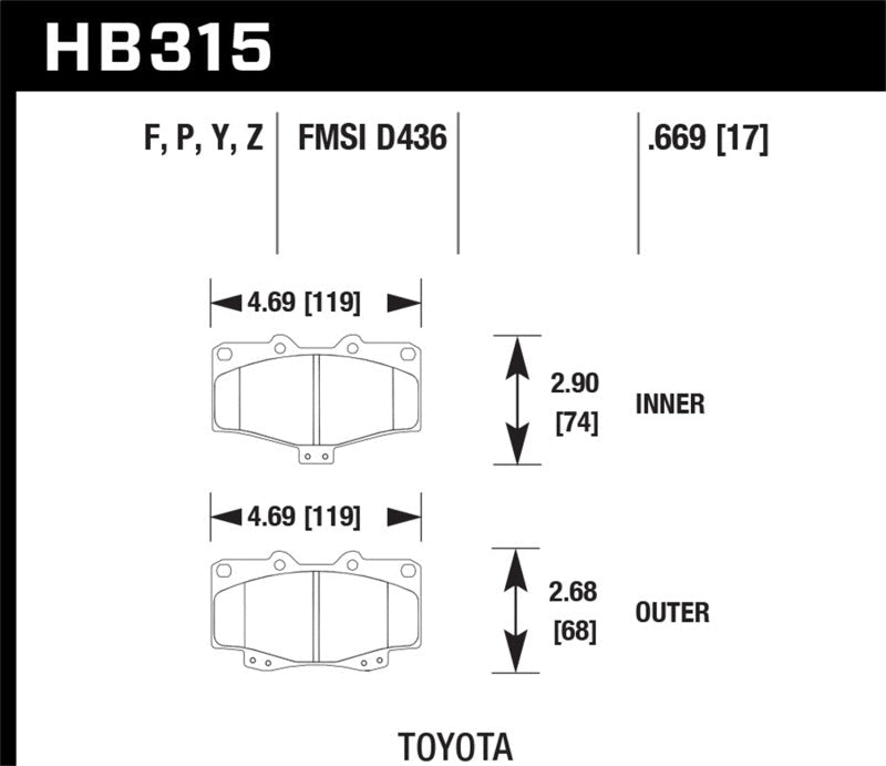 Hawk LTS Street Brake Pads-Brake Pads - OE-Hawk Performance