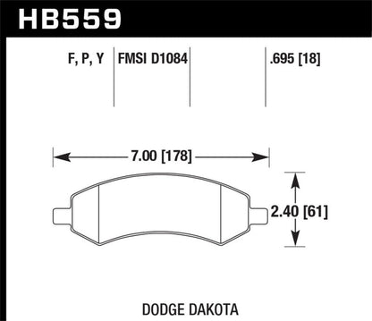 Hawk LTS Street Brake Pads-Brake Pads - OE-Hawk Performance