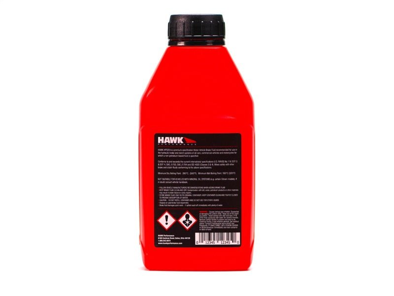 Hawk Performance Street DOT 4 Brake Fluid - 500ml Bottle-Brake Fluid-Hawk Performance