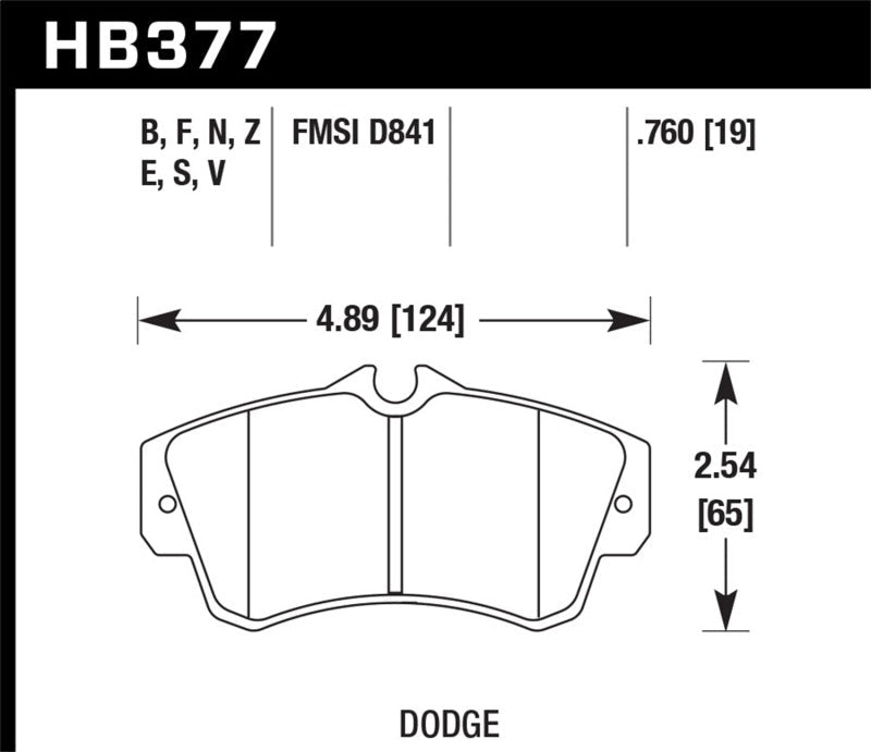 Hawk SRT4 HPS Street Front Brake Pads-Brake Pads - Performance-Hawk Performance