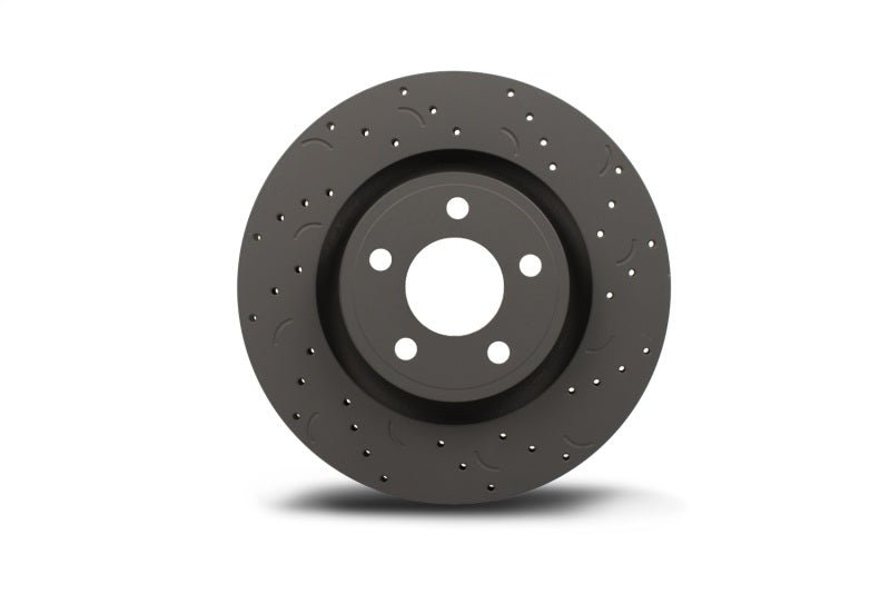 Hawk Talon 2007 Audi Q7 Iron Disc Drilled and Slotted Rear Brake Rotor Set Brake Rotors - Slot & Drilled