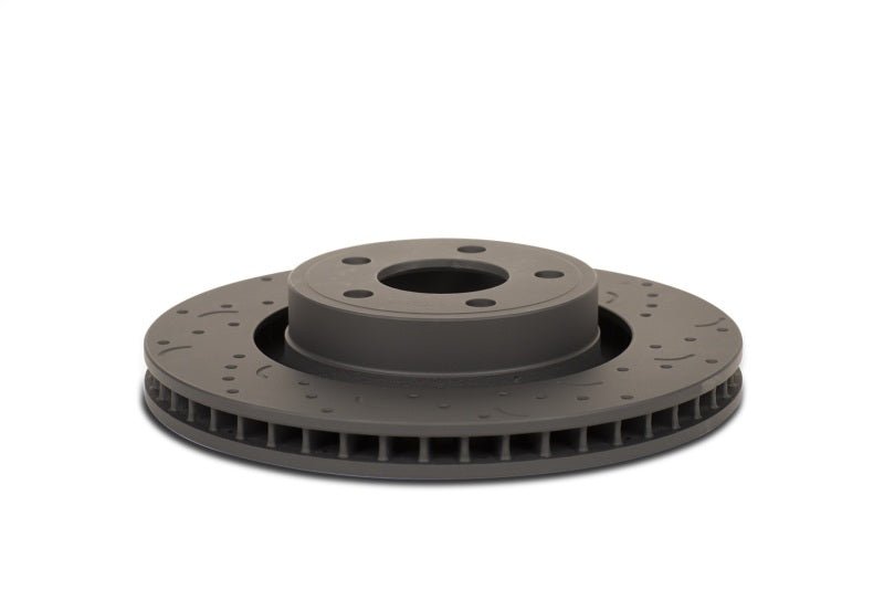 Hawk Talon 2007 Audi Q7 Iron Disc Drilled and Slotted Rear Brake Rotor Set Brake Rotors - Slot & Drilled