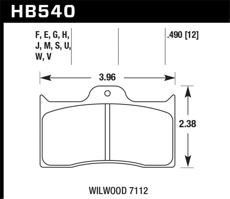Hawk Wilwood DTC-60 Brake Pads-Brake Pads - Racing-Hawk Performance