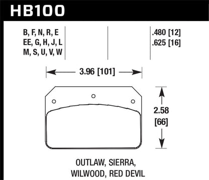 Hawk Wilwood Dynalite Caliper DTC-30 Brake Pads-Brake Pads - Racing-Hawk Performance