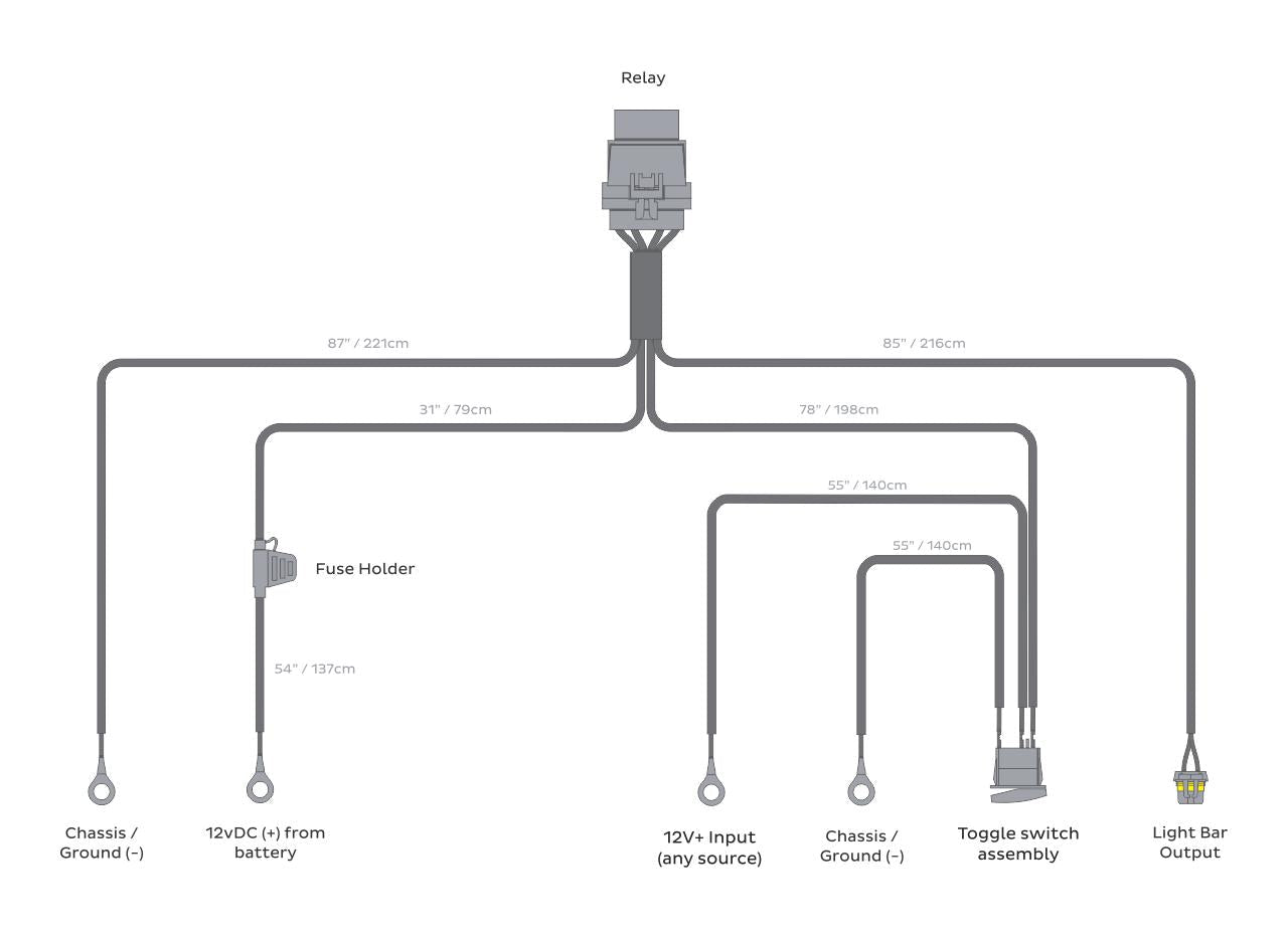 HD Relay: Light Bar - Relay Harnesses - Morimoto