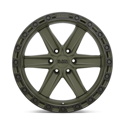 Black Rhino HENDERSON Olive Drab Green W/ Black Ring 17x9 0 6x135mm 87.1mm