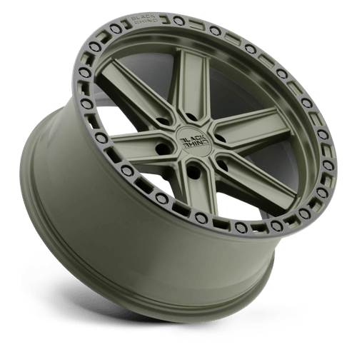 Black Rhino HENDERSON Olive Drab Green W/ Black Ring 17x9 0 6x135mm 87.1mm