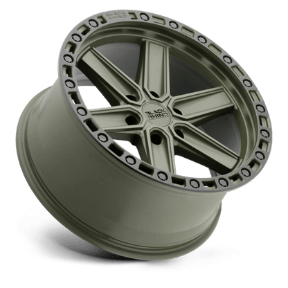 Black Rhino HENDERSON Olive Drab Green W/ Black Ring 17x9 0 6x135mm 87.1mm