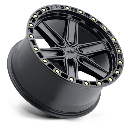 Black Rhino HENDERSON Matte Black W/ Brass Bolts 20x9.5 -18 6x139.7mm 112.1mm