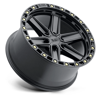 Black Rhino HENDERSON Matte Black W/ Brass Bolts 20x9.5 -18 6x139.7mm 112.1mm