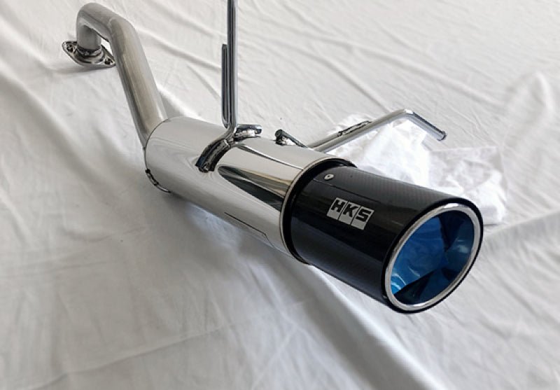 HKS Hi-Power Muffler 2014+ Honda Fit Sport GK5 w/ Carbon Tips-Catback-HKS