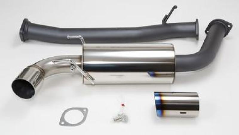 HKS RX8 75mm Single Ti-Tip Hi Power Cat-back Exhaust (SUS304 NO COATING)-Catback-HKS