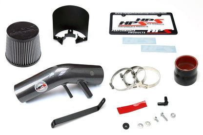 HPS Shortram Air Intake Kit 2015 - 2017 Hyundai Sonata Eco 1.6L Turbo, Includes Heat Shield, Gunmetal Air Intake Kit