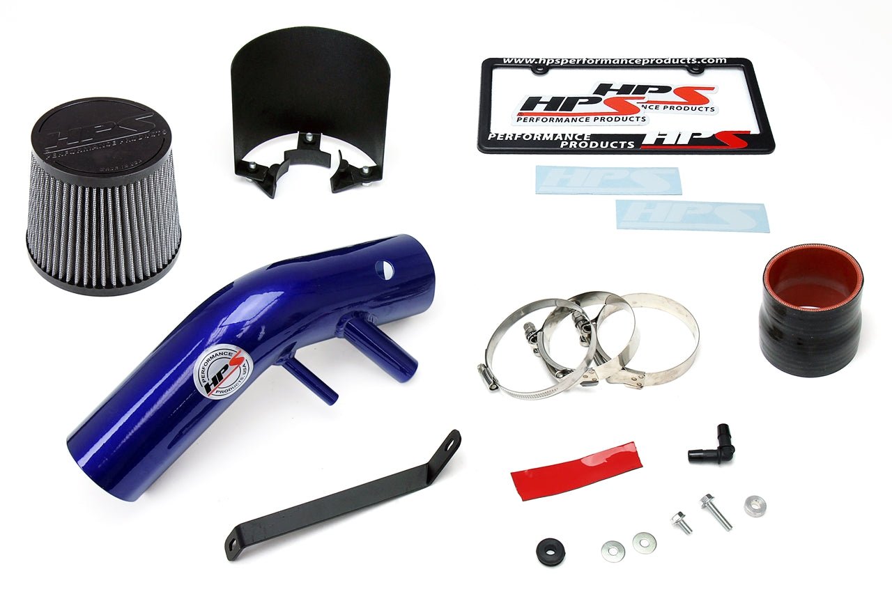 HPS Shortram Air Intake Kit 2016 - 2017 Kia Optima LX 1.6L Turbo, Includes Heat Shield, Blue Air Intake Kit