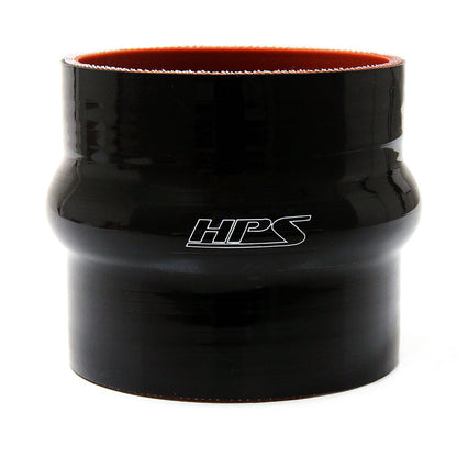 HPS 1-5/8" inch high temp 4-ply Reinforced Silicone Hump Coupler CAC hose Bellow Radiator Black HTSHC-162-L6-BLK 41mm