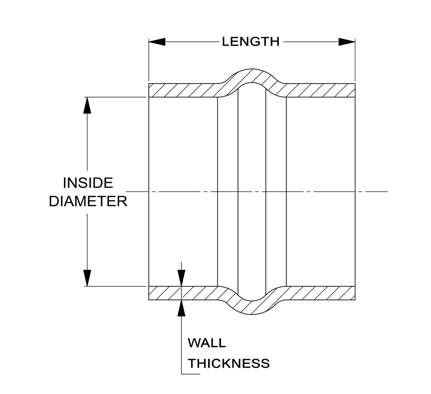 HPS 3/4" Silicone Single Hump Coupler Hose Hot Side, Ultra High Temp 4-ply Aramid Reinforced, Max. Temperature: 500F
