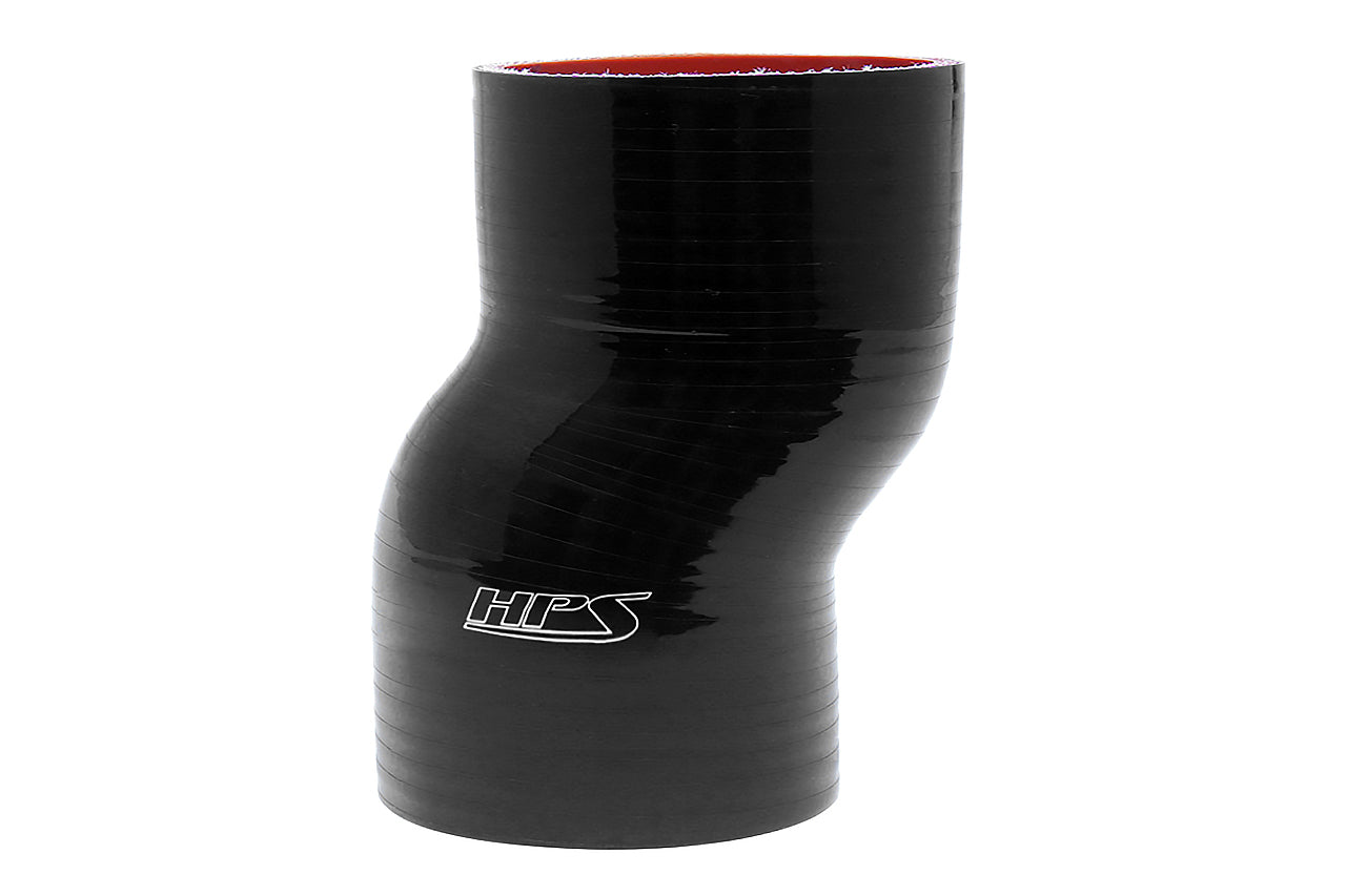 HPS Black Silicone Off center Straight Coupler Hose High Temperature