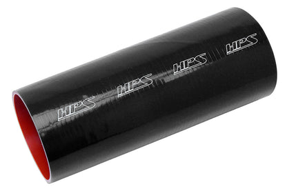 HPS 4 inch High Temp 4-ply Reinforced Black Silicone Straight Coupler Coolant Tube Hose 102mm Great for air intake cac turbo
