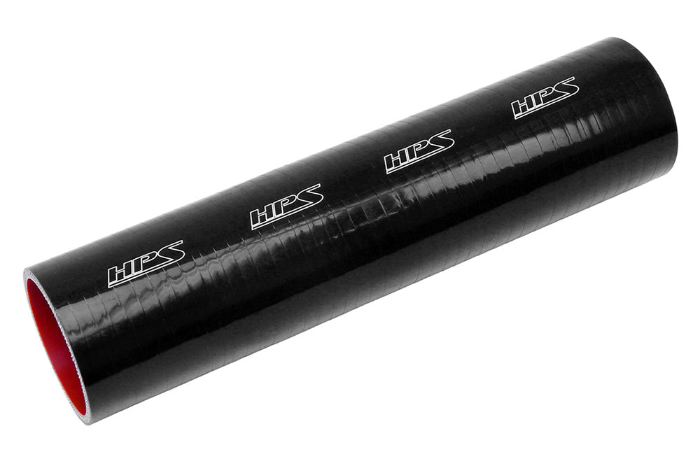 HPS 3.5 inch High Temp 4-ply Reinforced Black Silicone Straight Coupler Coolant Tube Hose 89mm Great for air intake cac turbo