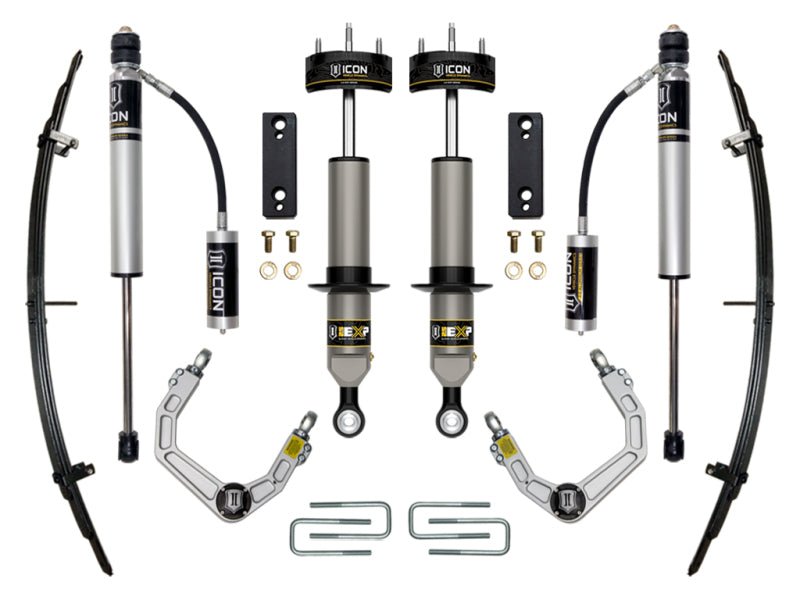 ICON 05 - 22 Toyota Tacoma 0 - 2in Stage 3 Exp Suspension System Billet Coilovers