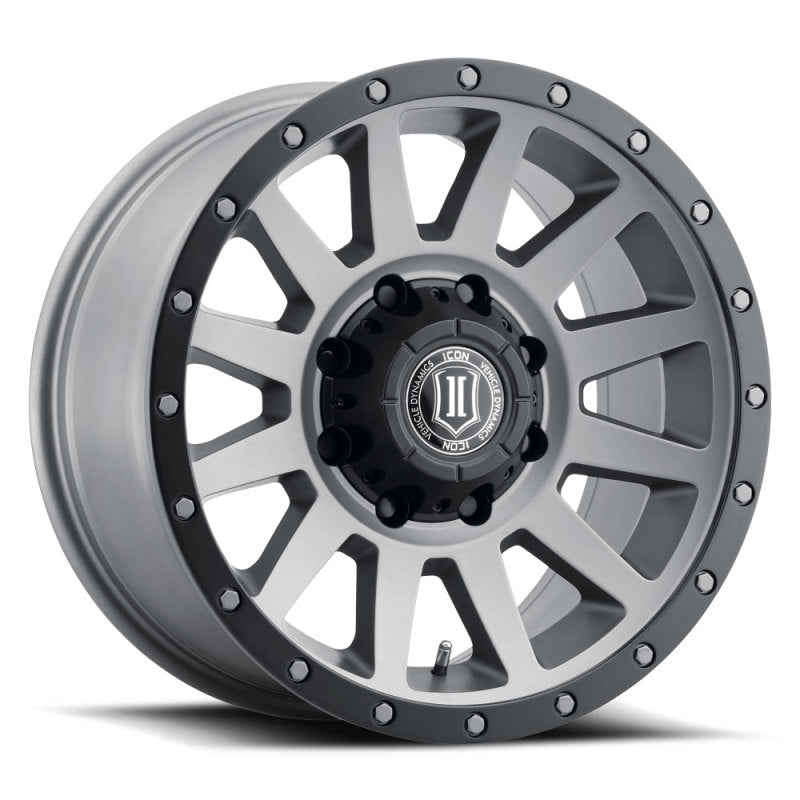 ICON Compression HD 18x9 8x170 6mm Offset 5.25in BS Titanium Wheel Wheels - Cast
