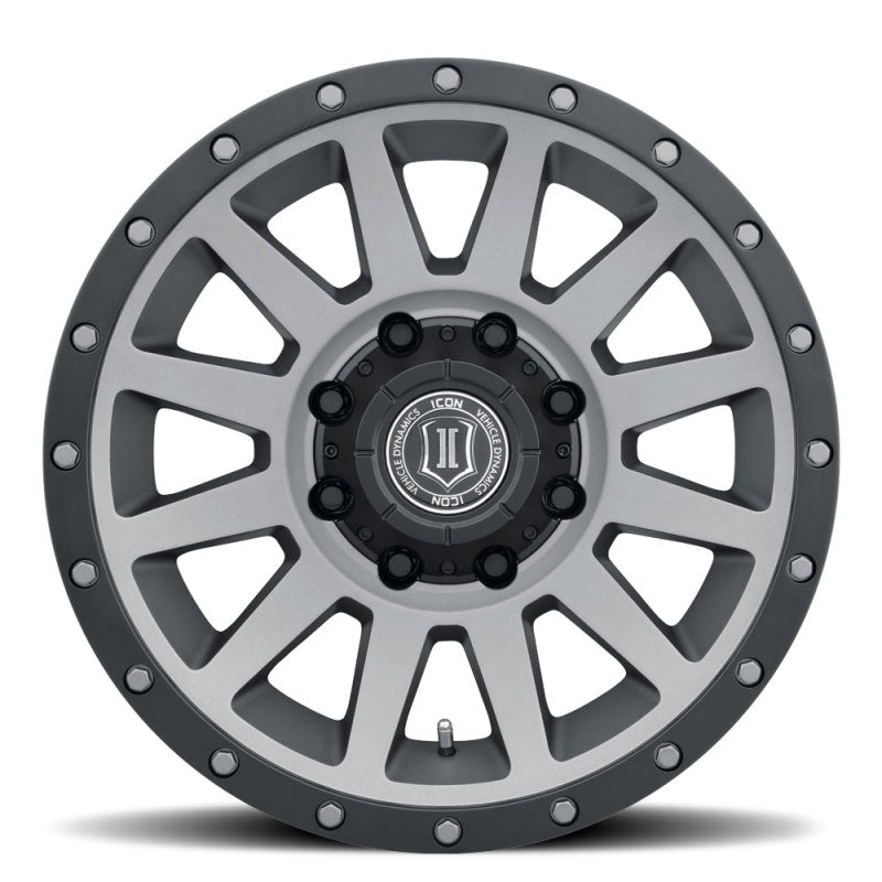 ICON Compression HD 18x9 8x170 6mm Offset 5.25in BS Titanium Wheel Wheels - Cast